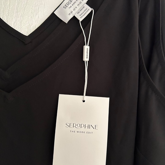 Seraphine | Maternity/Nursing Sleeveless Blouse | Black | Size 16 | NWT - Picture 6 of 6